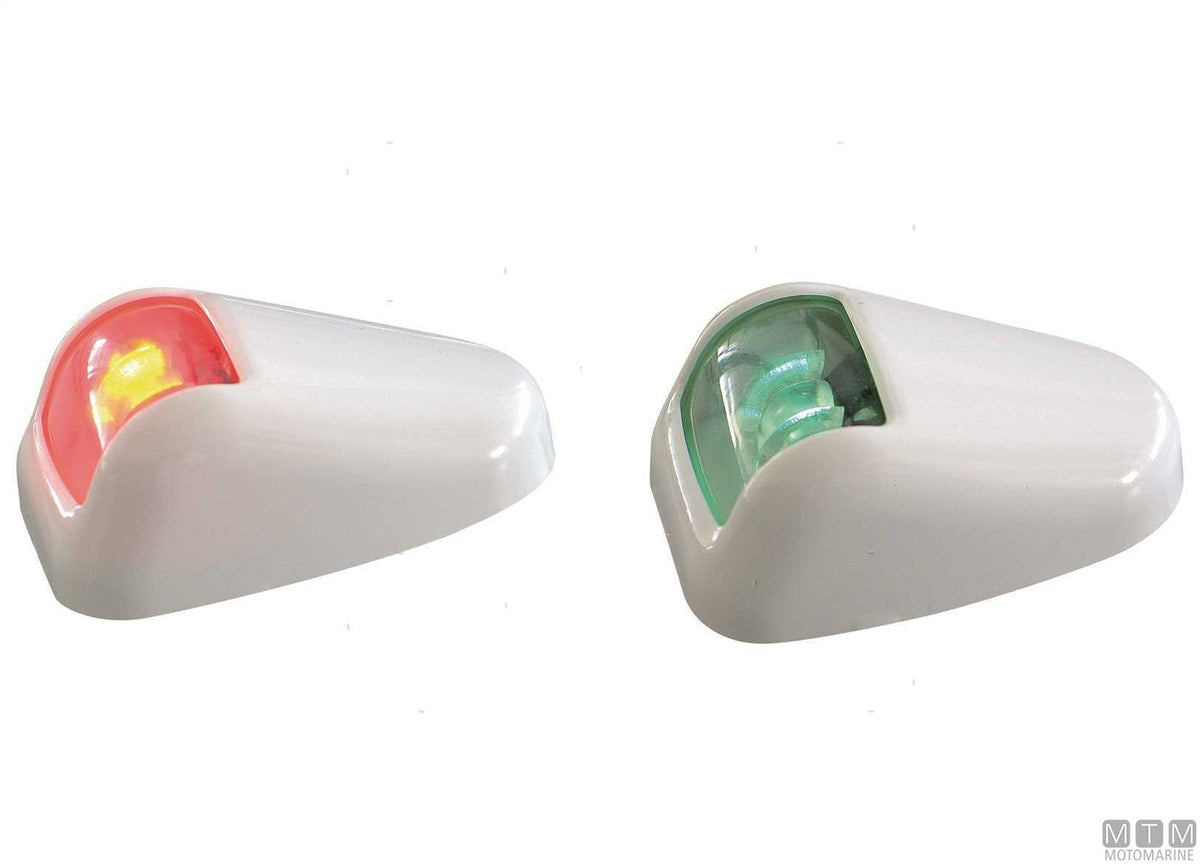 Red LED side navigation light Orionis RINA white - original photo Motomarine Srl