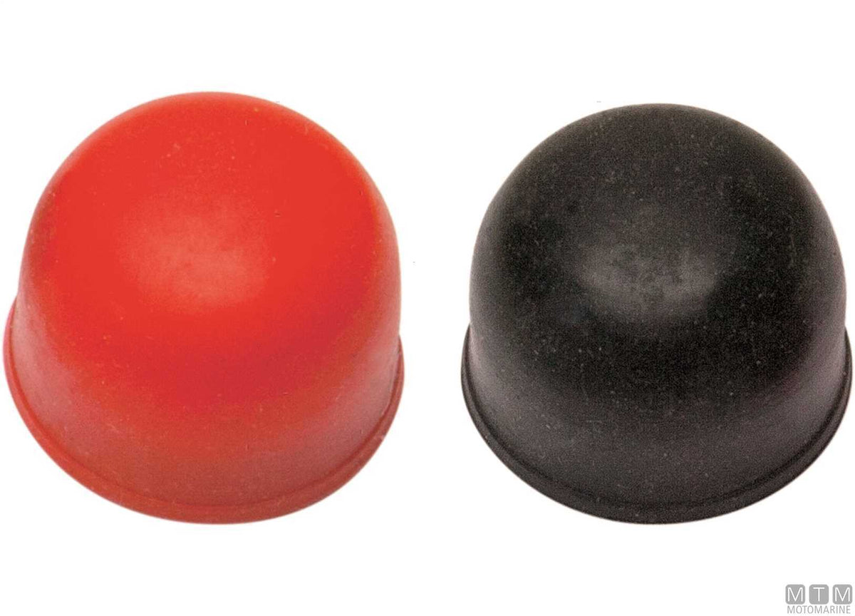 Black cap for push-button switches - original photo Motomarine Srl