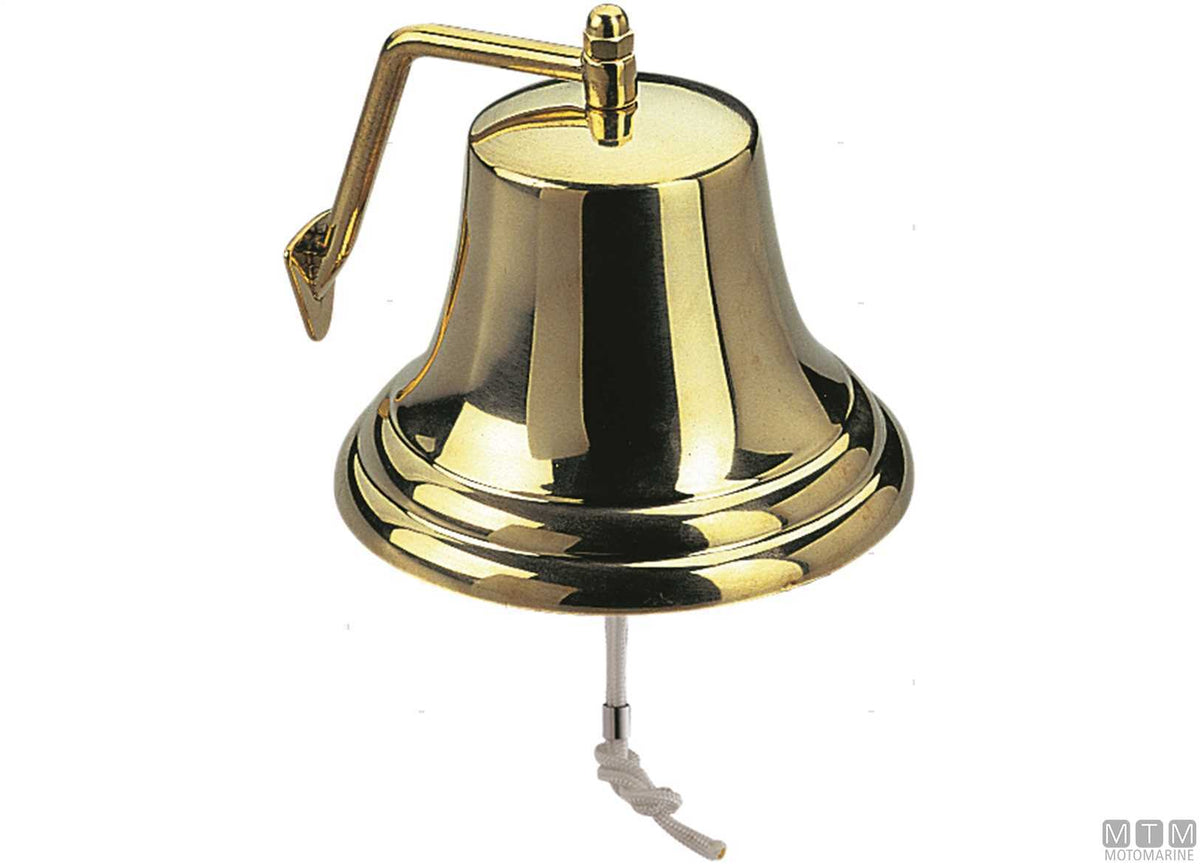 R.I.NA. Certified Bell Ø300 mm in Polished Brass - original photo Motomarine Srl