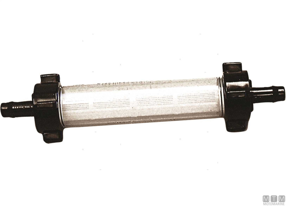 Johnson in-line water filter with Ø19 mm hose fitting - original photo Motomarine Srl