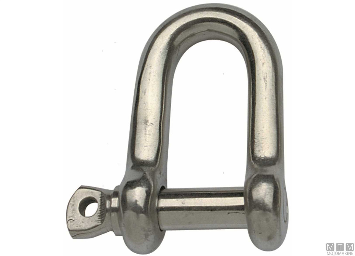 Straight shackle Ø4 mm AISI 316 stainless steel - original photo Motomarine Srl