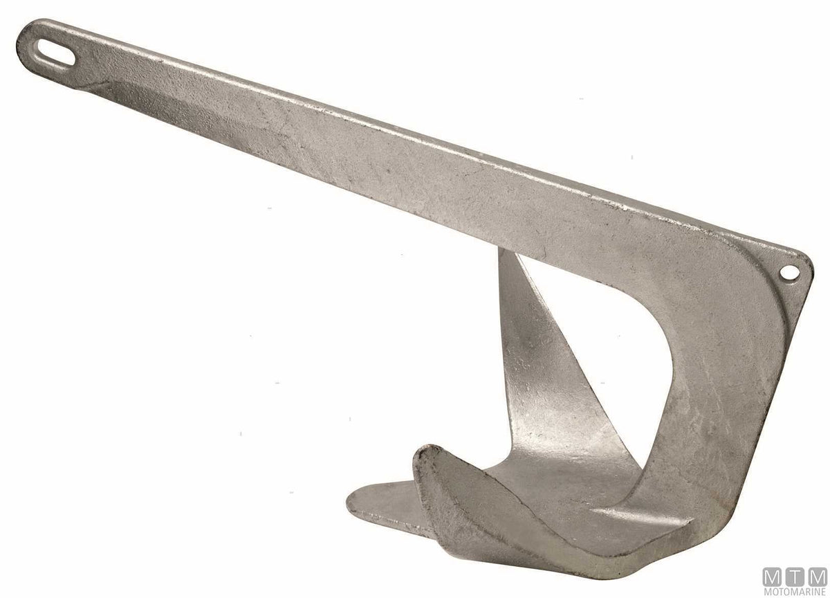 3-wing anchor 2 kg hot-dip galvanized steel - original photo Motomarine Srl