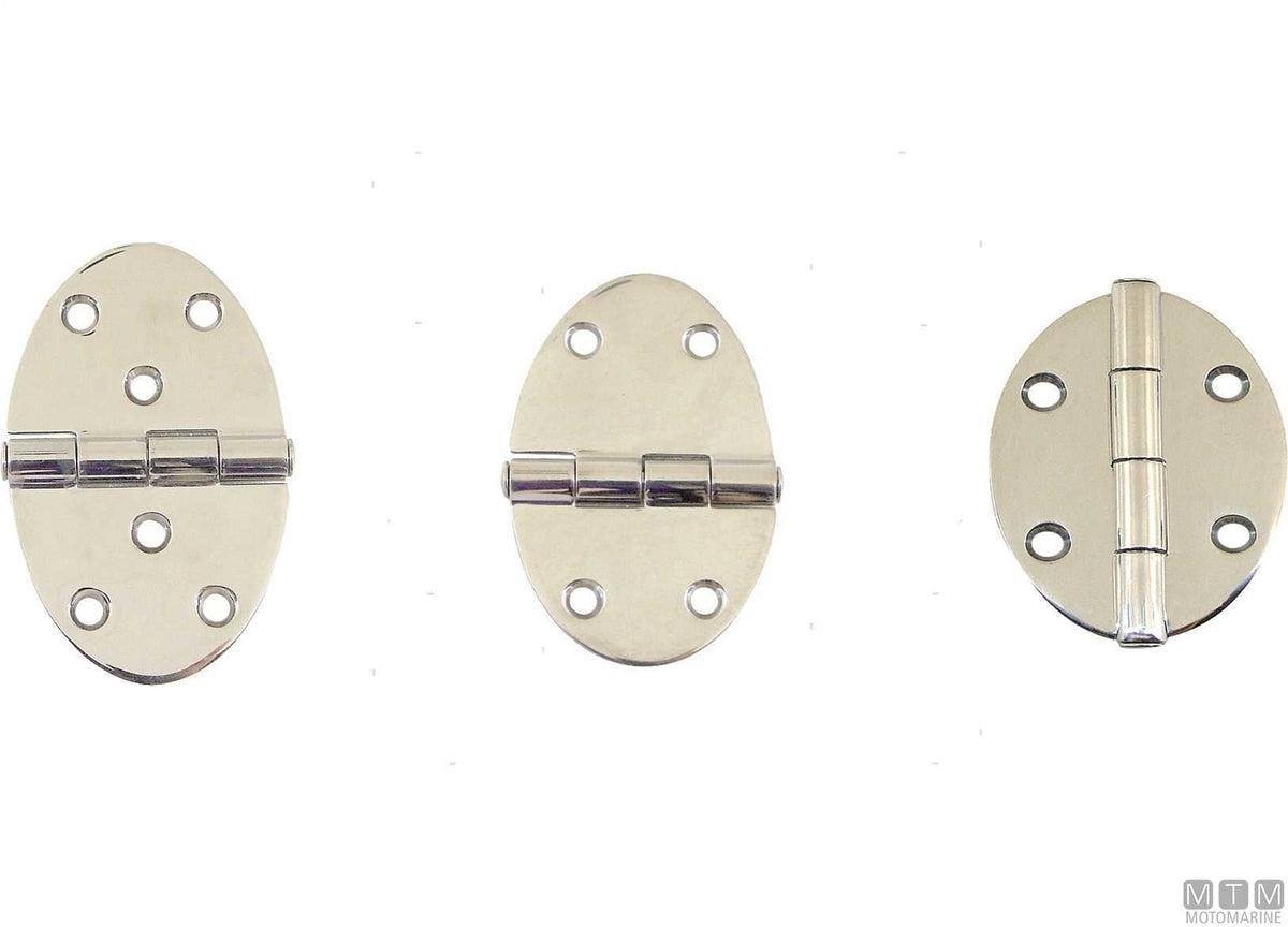 Extra oval hinge 56x84 mm, 316 stainless steel - original photo Motomarine Srl