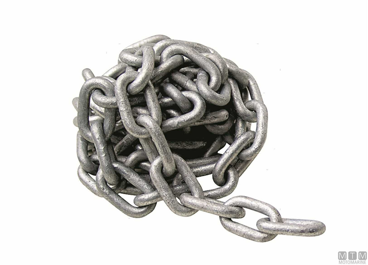 Chain length DIN5685A Ø12 mm 5 m galvanized steel - original photo Motomarine Srl