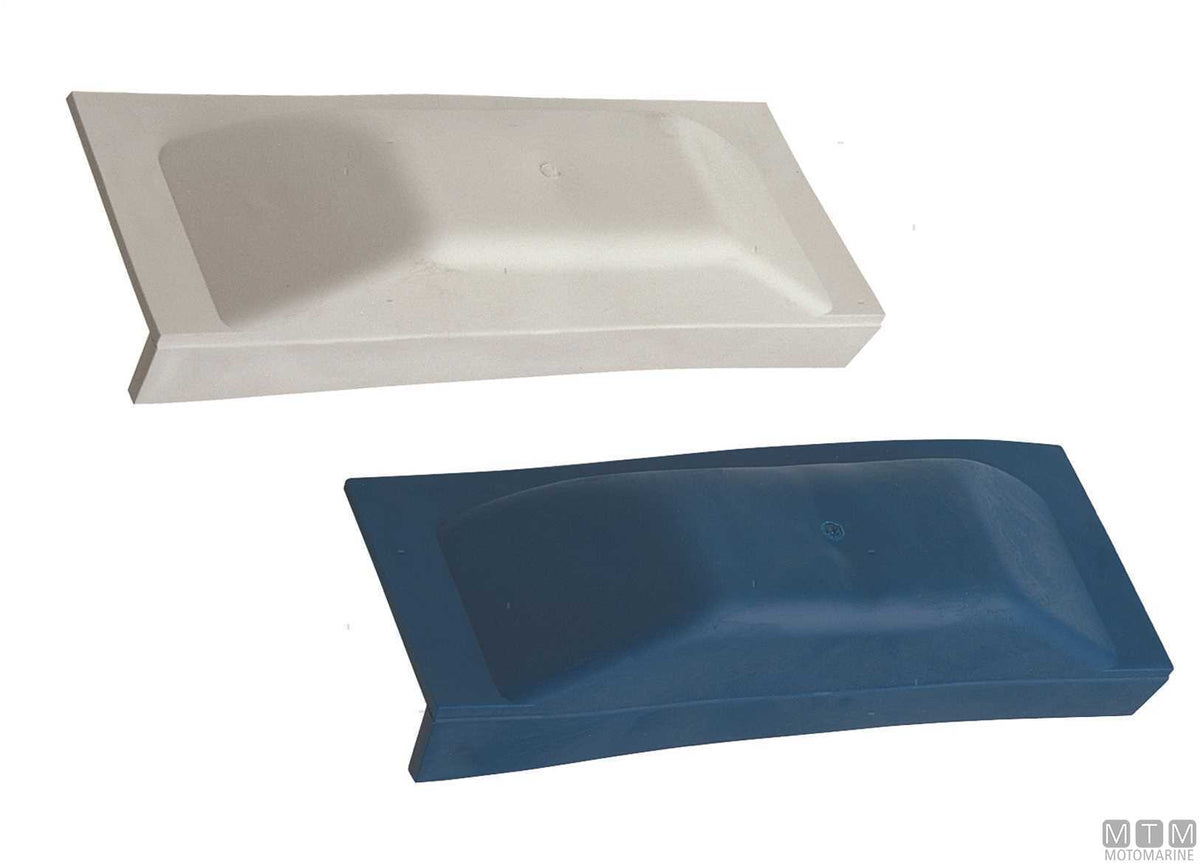 Straight fender plate L 50 cm, blue - original photo Motomarine Srl