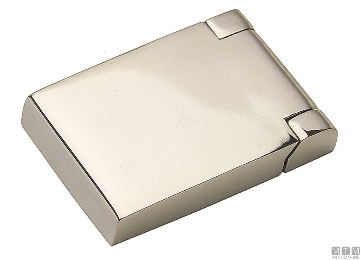 Asymmetric flush hinge FS-SLIM 45x30 mm in stainless steel 316 - original photo Motomarine Srl