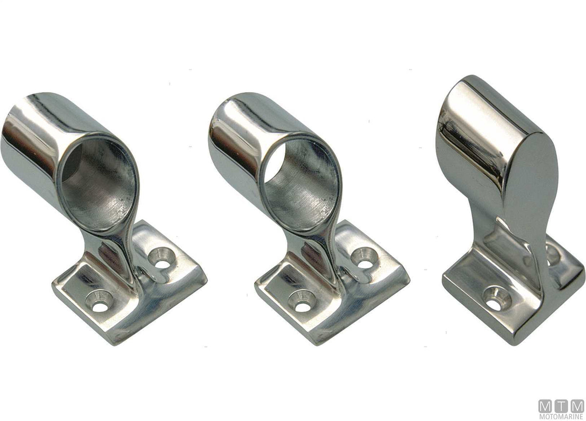 Right end support New Line D22 mm, stainless steel 316 - original photo Motomarine Srl