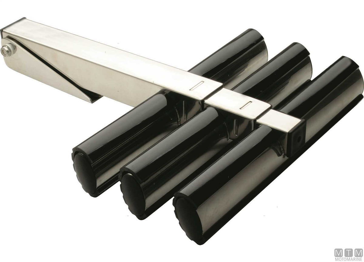 Telescopic diving ladder, 3 steps, AISI 316 stainless steel - original photo Motomarine Srl