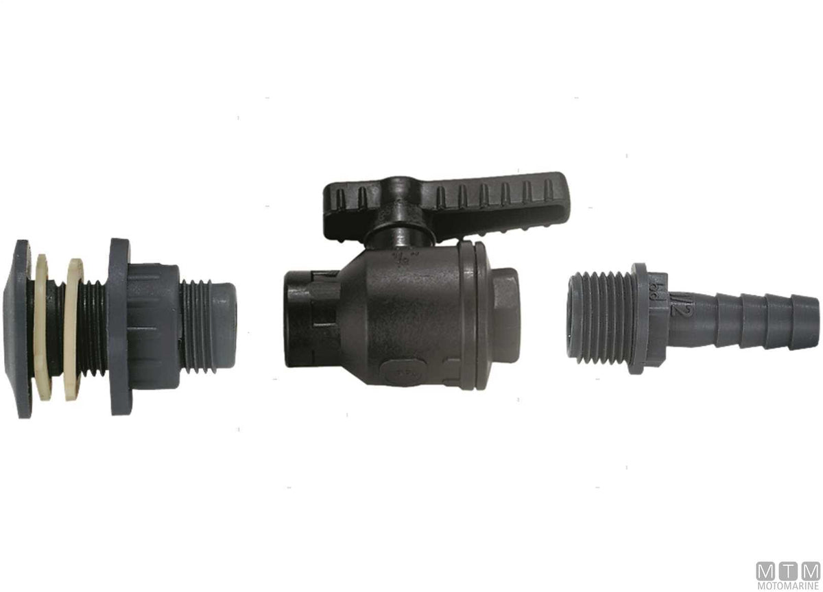 Hose tail M 1/2x12 glass-filled polypropylene - original photo Motomarine Srl