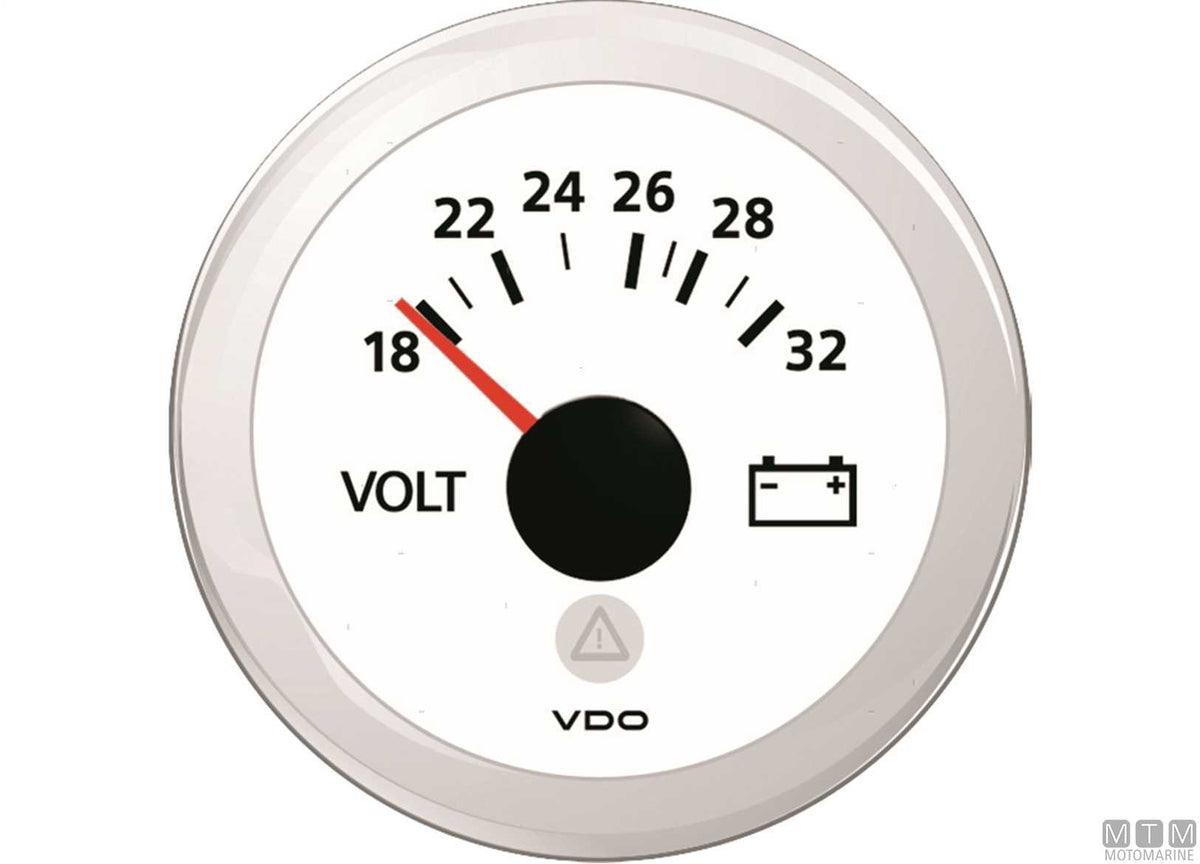 Voltmeter 8-16 V VDO White - original photo Motomarine Srl