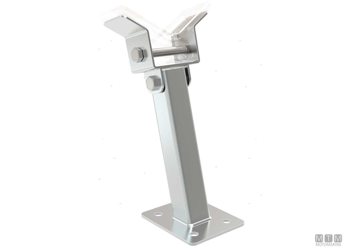 Galvanized steel bracket for bow stopper 220xH40 mm - original photo Motomarine Srl