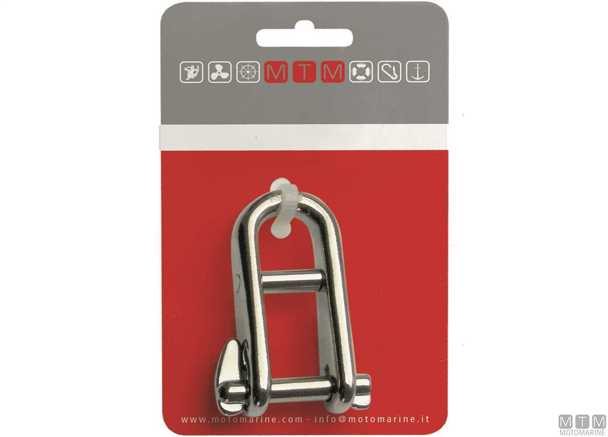 Key pin shackle 2 pins Ø5 mm stainless steel captive pin M-CARD - original photo Motomarine Srl