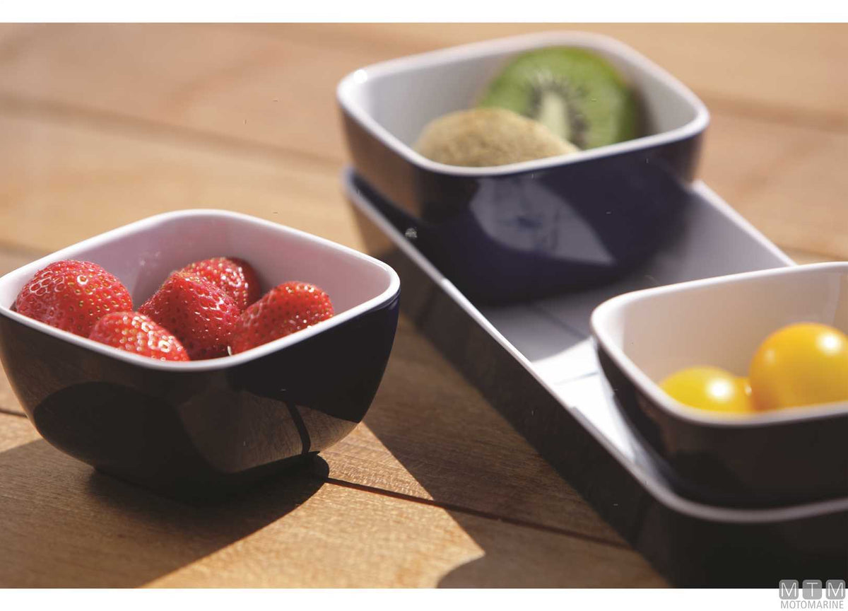 MB Northwind set of 3 snack bowls and tray - original photo Motomarine Srl