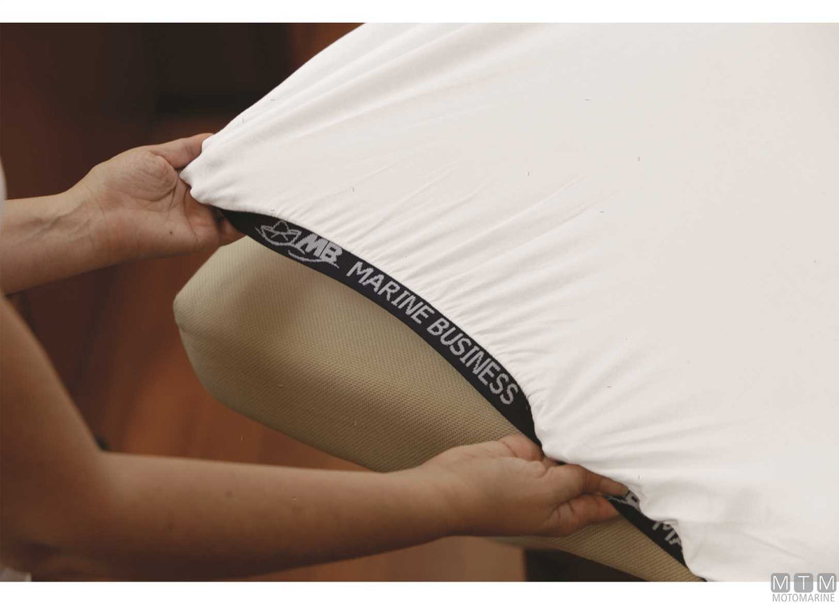 MB adjustable fitted sheet model A - white - original photo Motomarine Srl