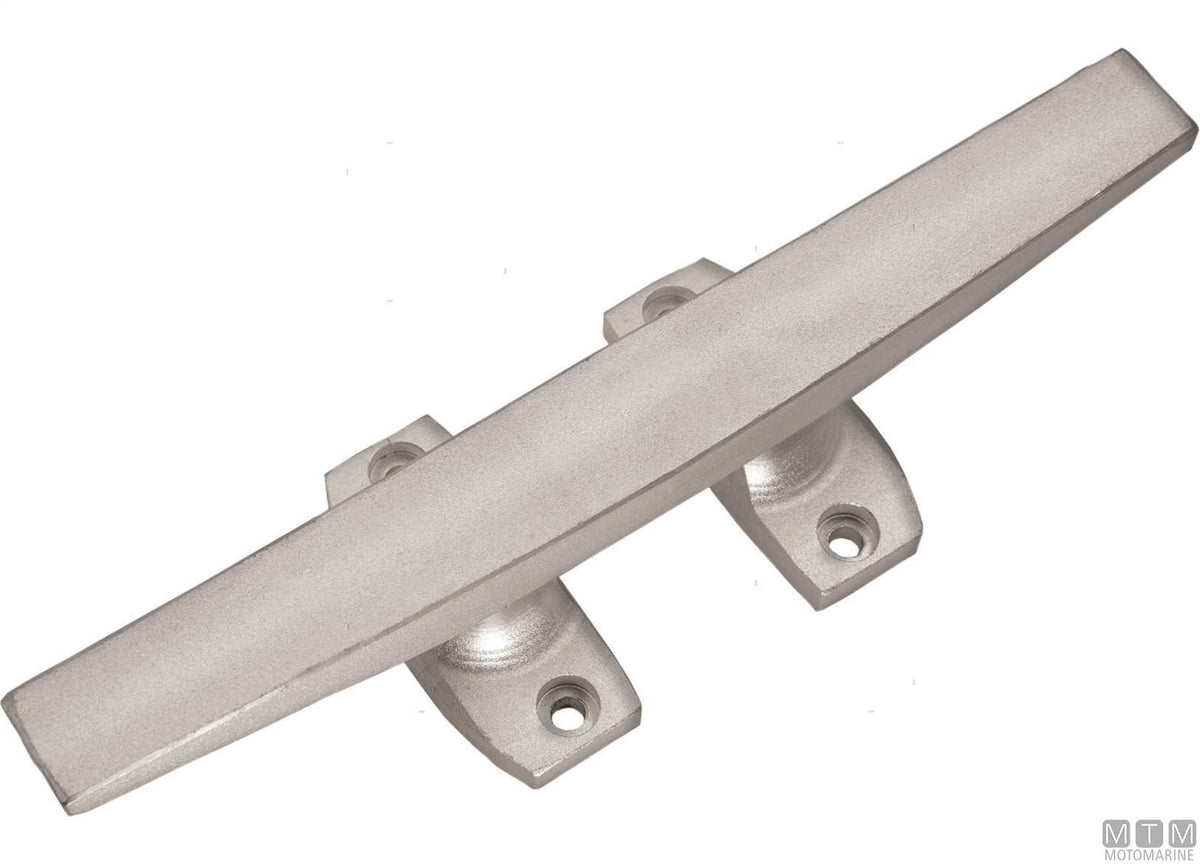 Smooth cleat 200 mm in aluminium - original photo Motomarine Srl