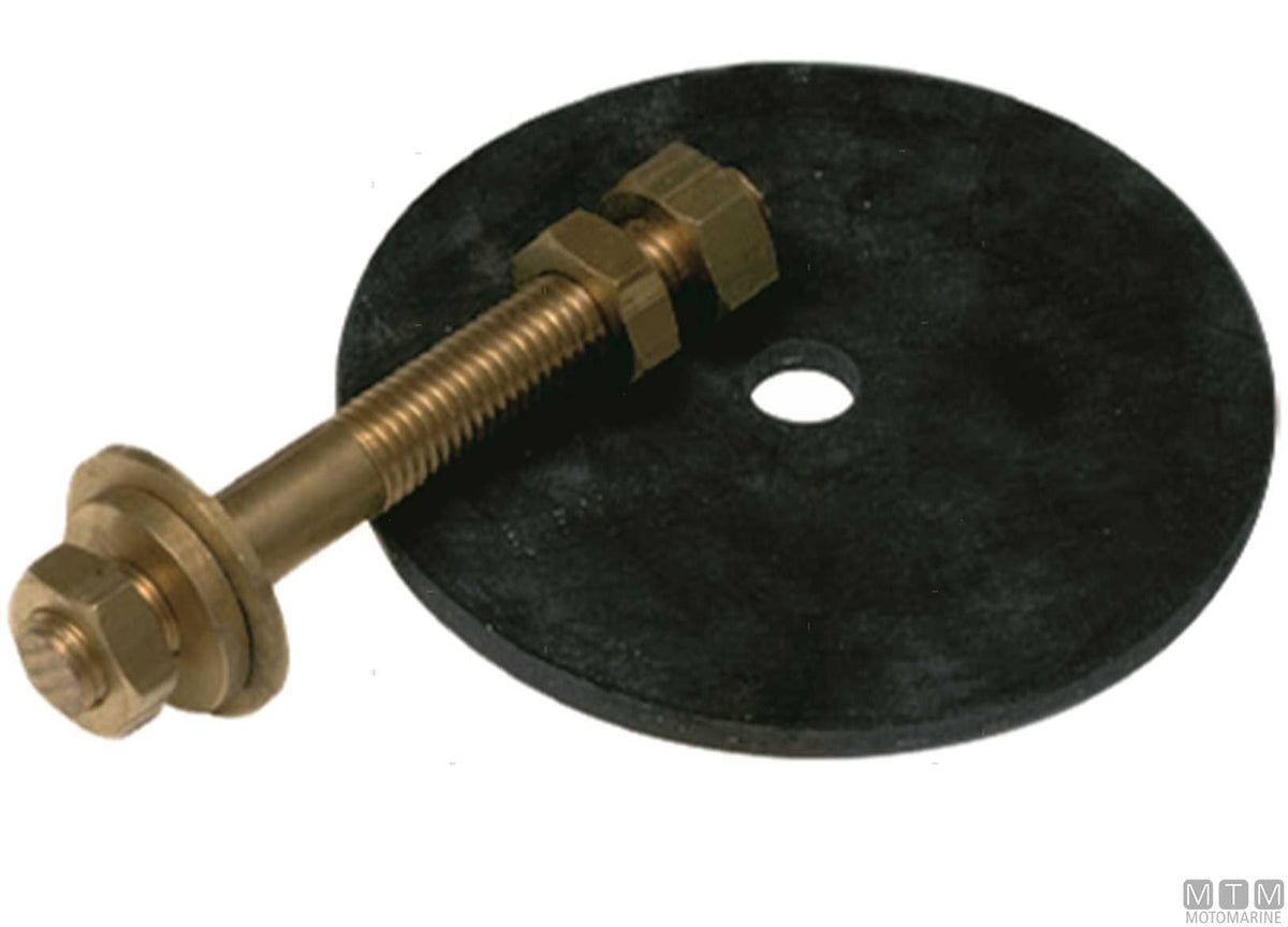 Set of round flange anode, high, Ø135 mm, zinc - original photo Motomarine Srl
