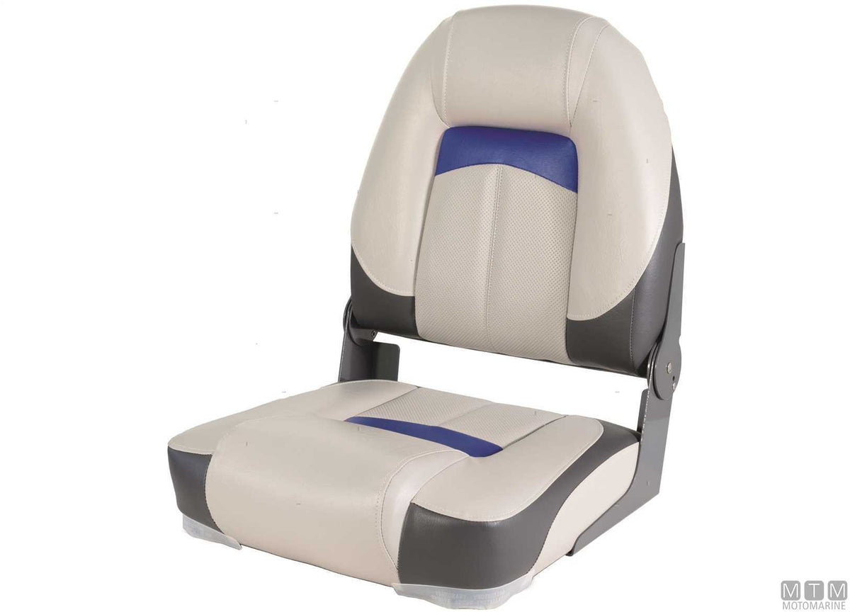 Premium Soft folding seat grey - original photo Motomarine Srl