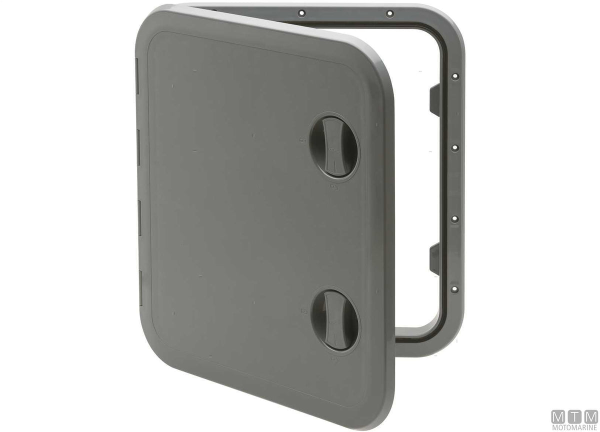 Walkable deck hatch in ABS, white, size QL 458x513 mm - original photo Motomarine Srl