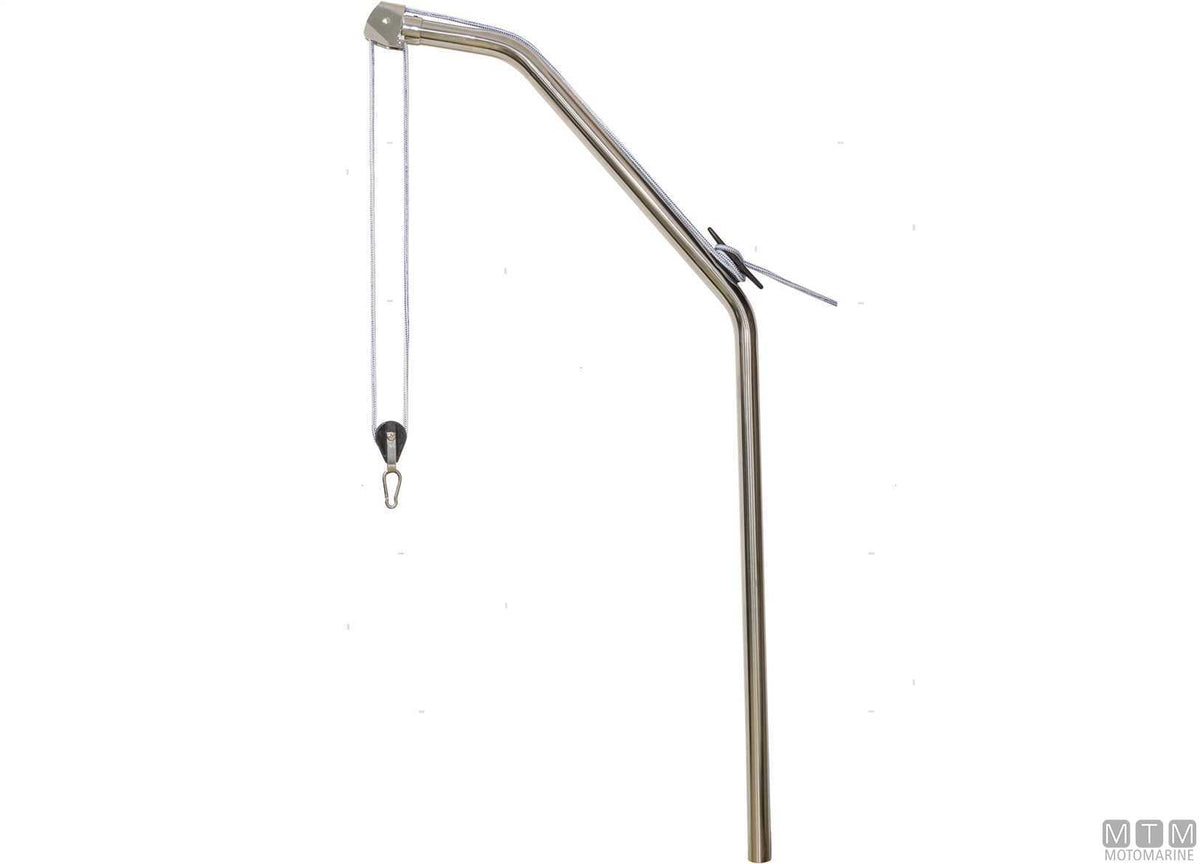 Motor lift davit Ø40 mm stainless steel 316 - original photo Motomarine Srl
