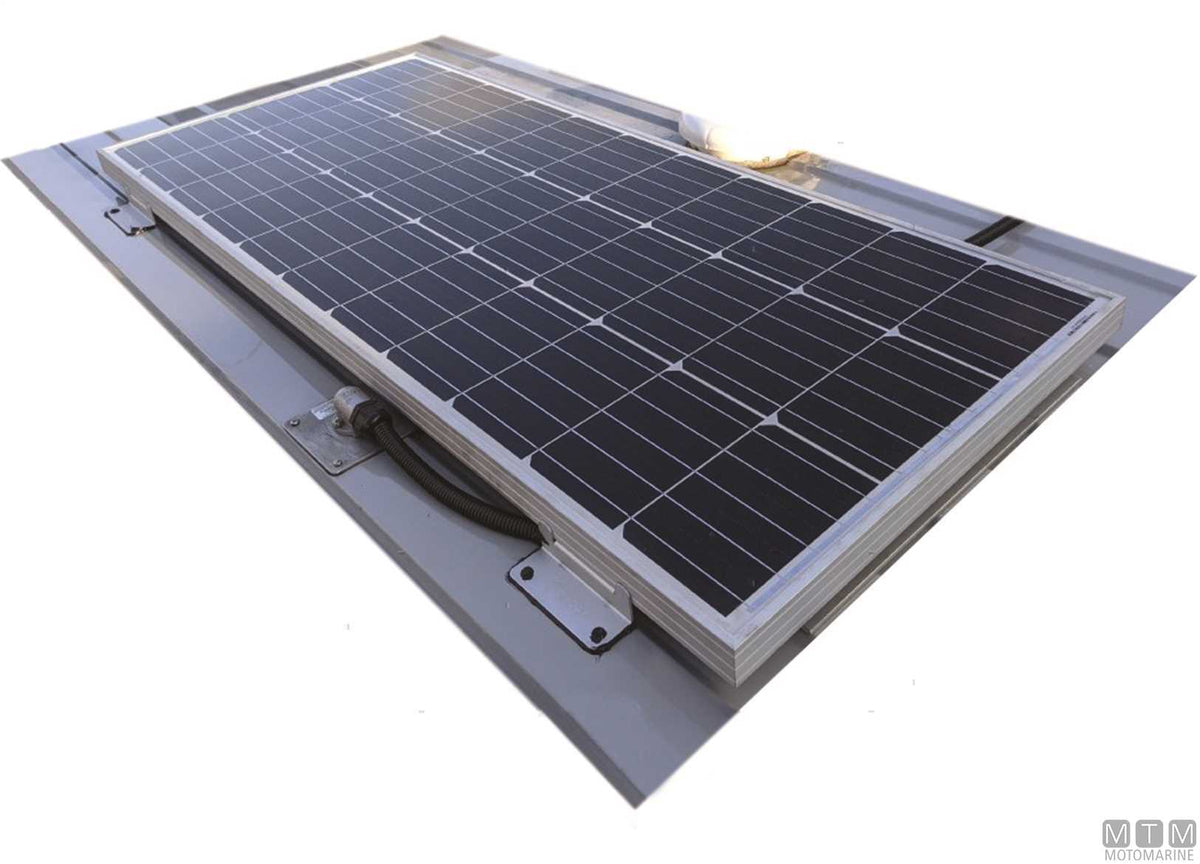 Rigid Solar Panel 55 W 790x400 mm - original photo Motomarine Srl