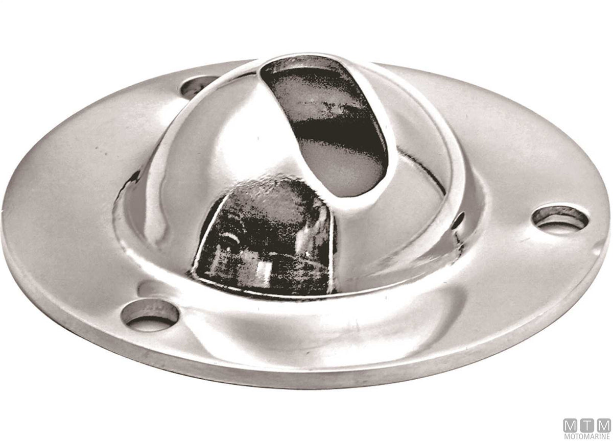 Stern platform base Ø70 mm stainless steel 316 - original photo Motomarine Srl