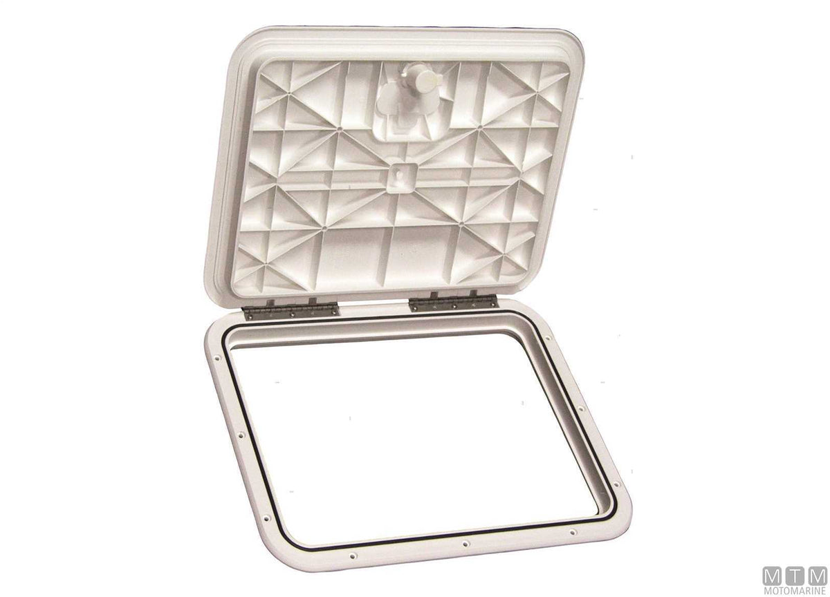 Walkable deck hatch HMG in Saralon 280x381 mm - original photo Motomarine Srl