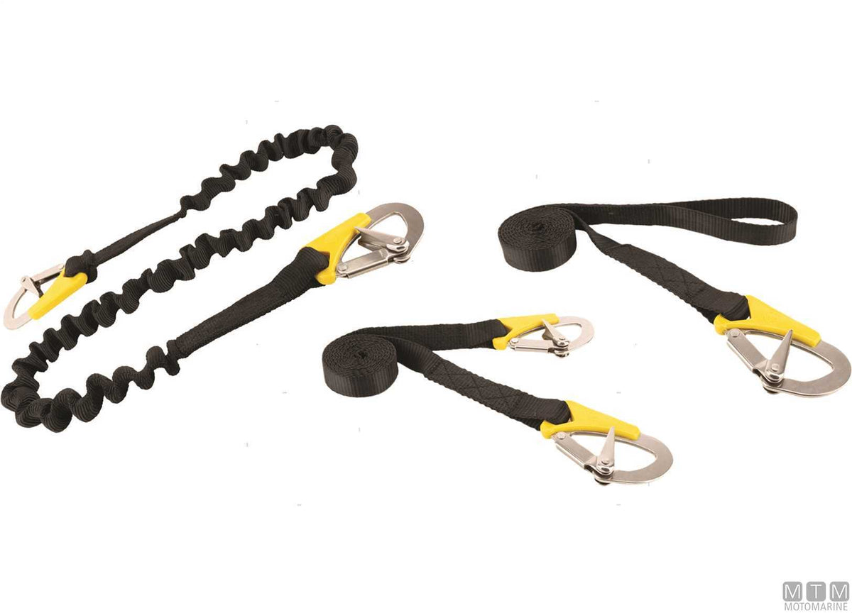 VSG safety tether L200cm with 2 carabiners - original photo Motomarine Srl