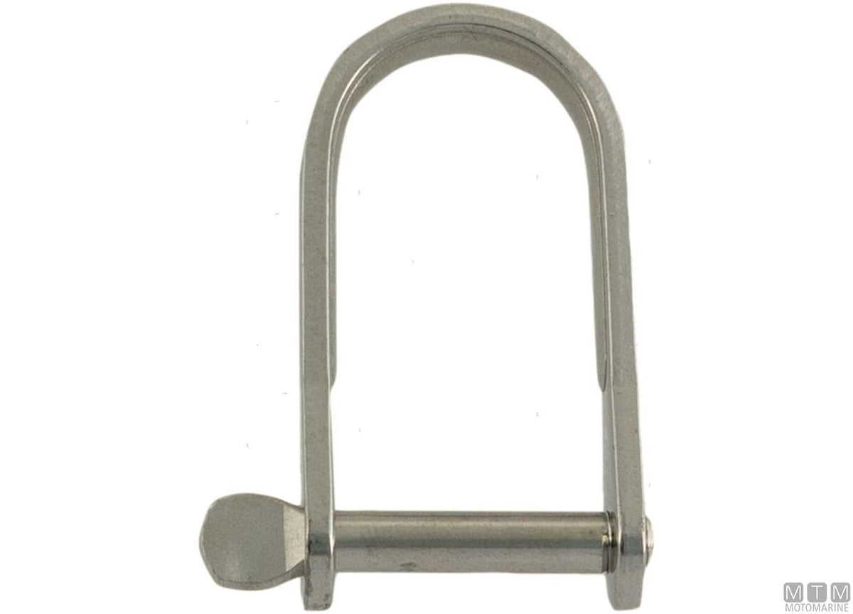 Straight shackle Ø6 mm L40 mm, 316 stainless steel, cast - original photo Motomarine Srl
