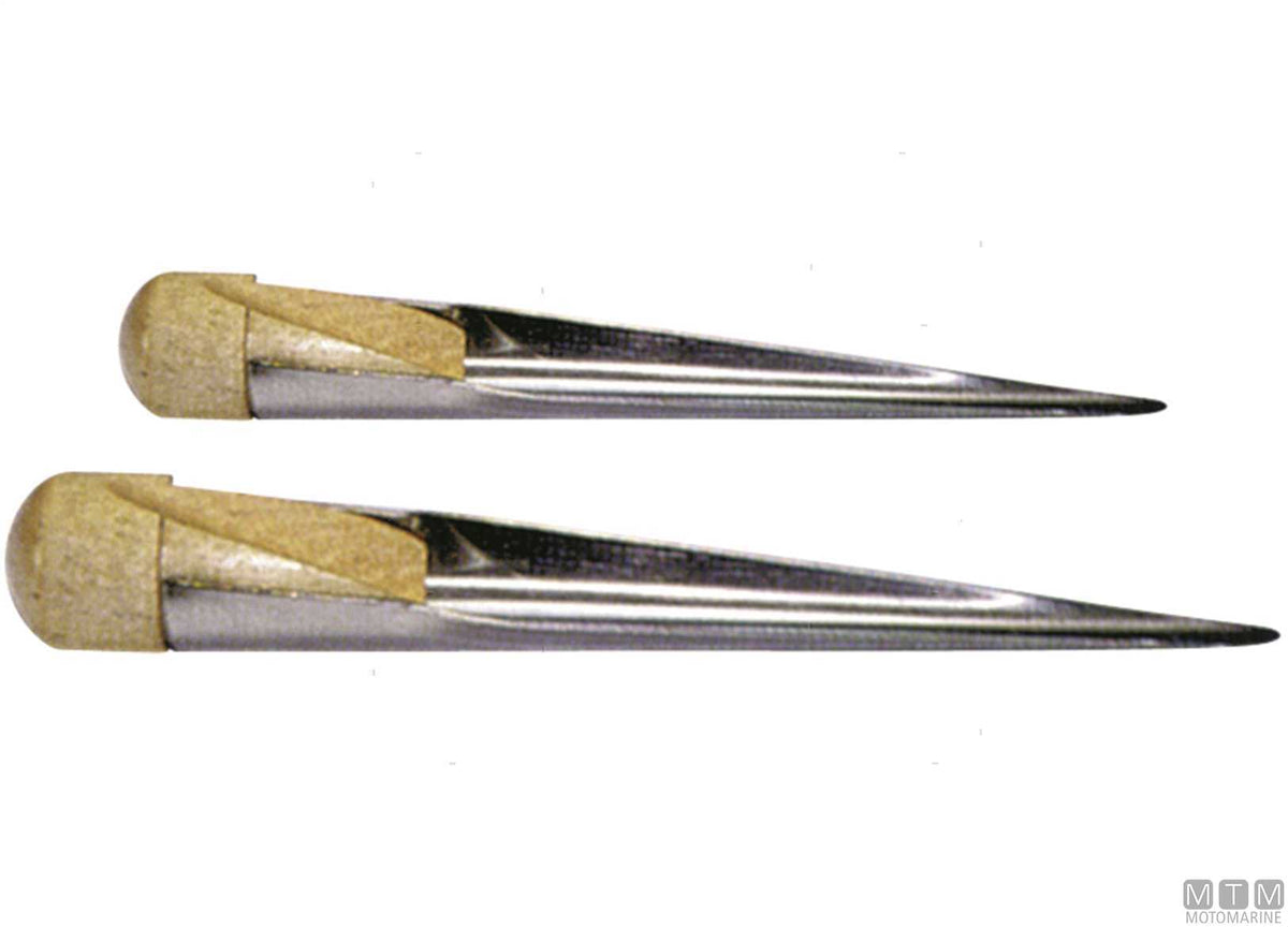 Belaying pin L17.5 cm stainless steel and wood - original photo Motomarine Srl