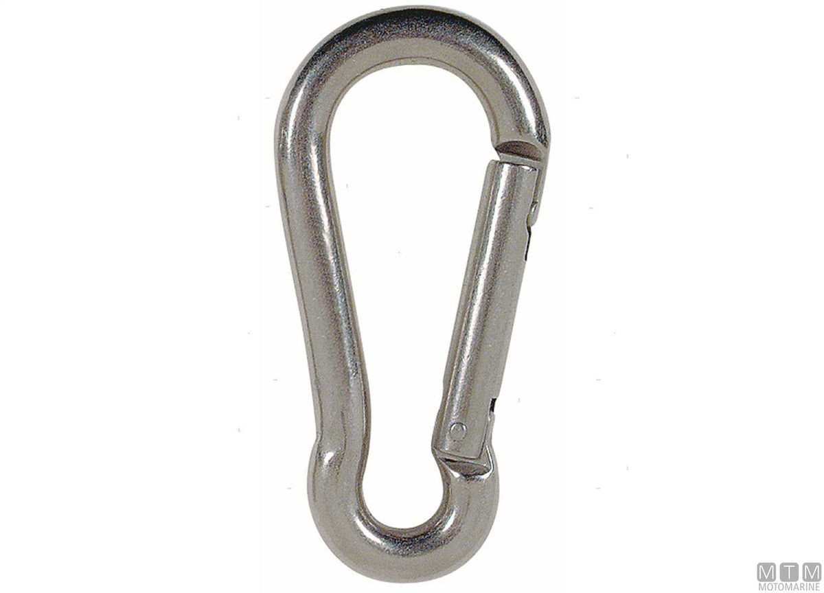 Kong Classic snap hook Ø10 mm side opening stainless steel 316 - original photo Motomarine Srl