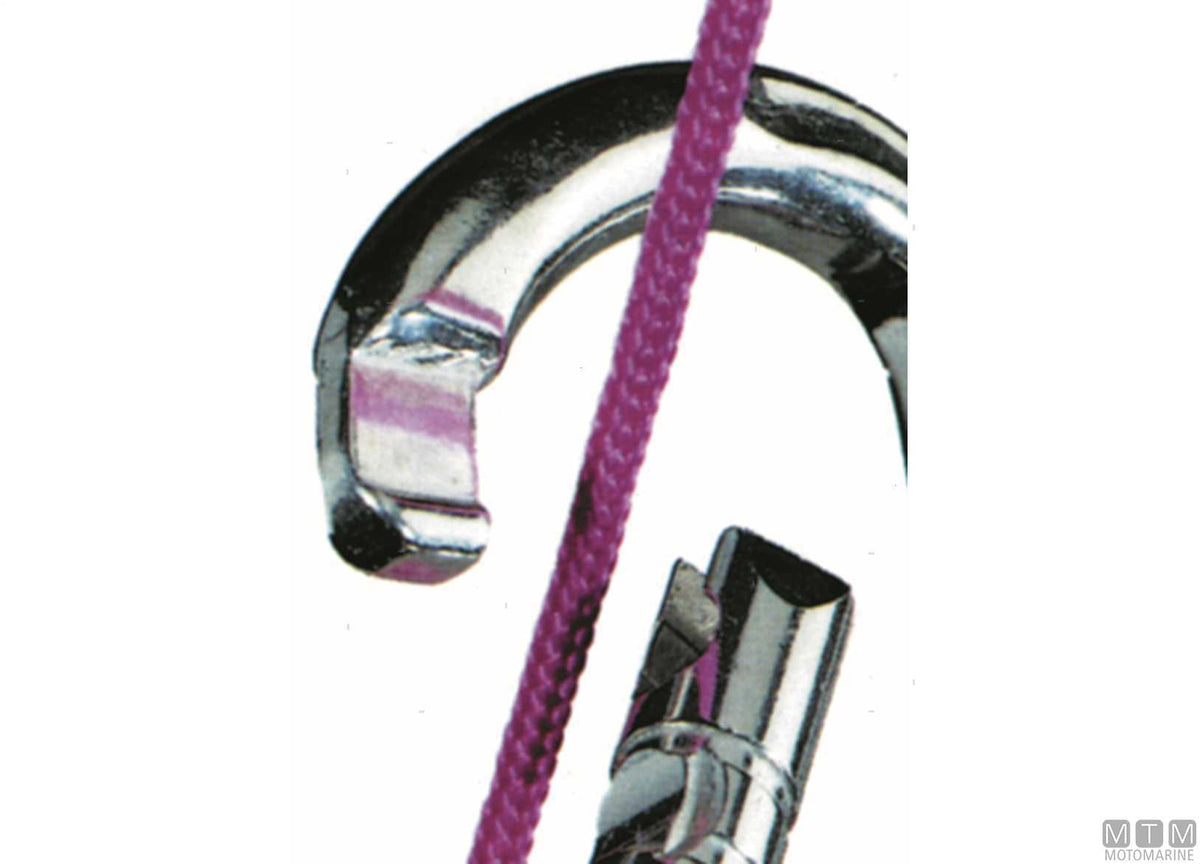 Kong wide snap hook Ø11 mm with eye stainless steel 316 - original photo Motomarine Srl