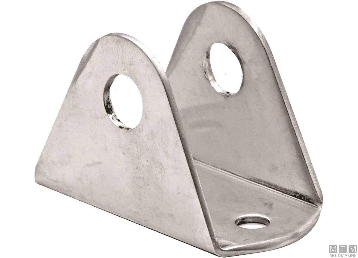 Bathing platform mounting plate for tube Ø32 mm stainless steel 316 - original photo Motomarine Srl