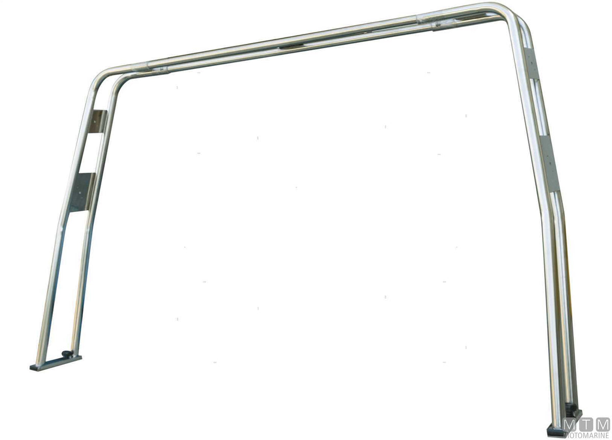 Adjustable double-tube roll bar Ø40 mm stainless steel 316 - original photo Motomarine Srl