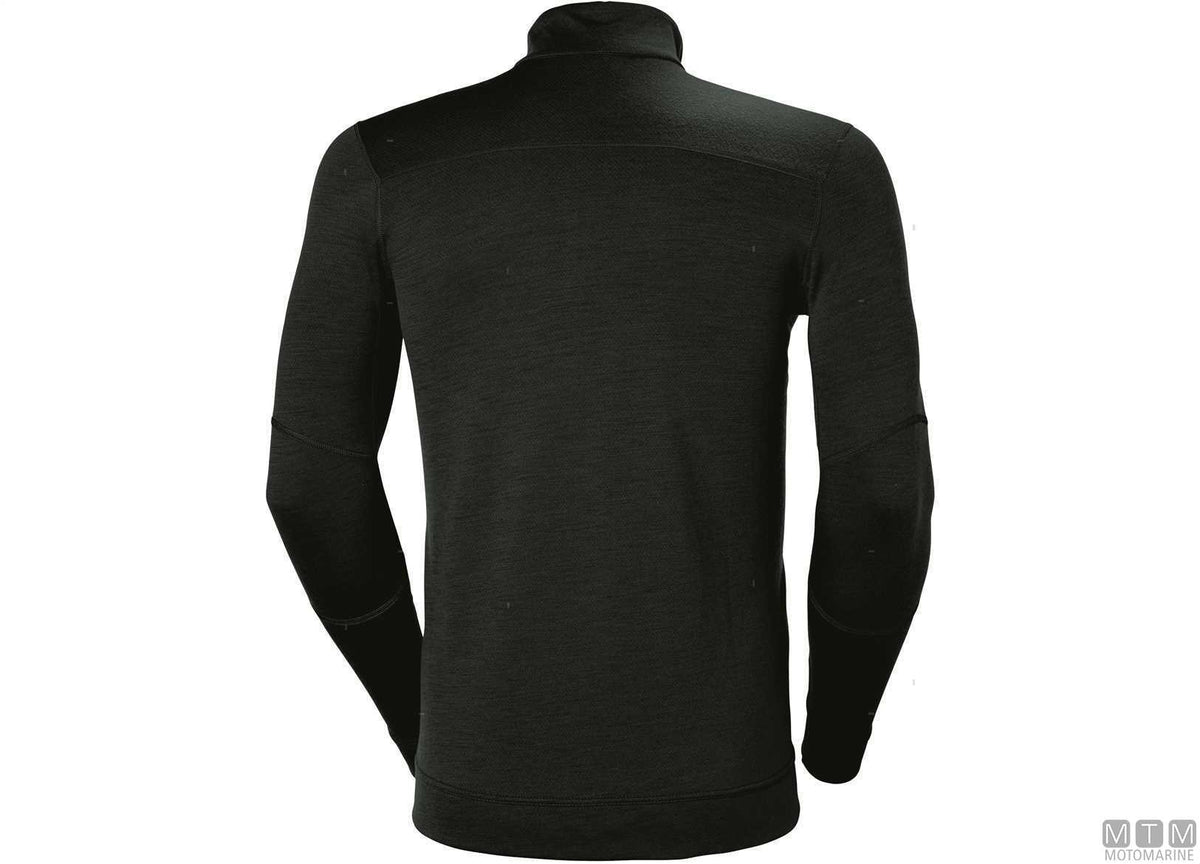 T-shirt H/H Lifa Max with half zip 990 black 2XL - original photo Motomarine Srl