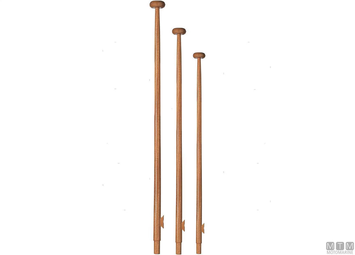 Lahna flagpole H800 mm in mahogany - original photo Motomarine Srl
