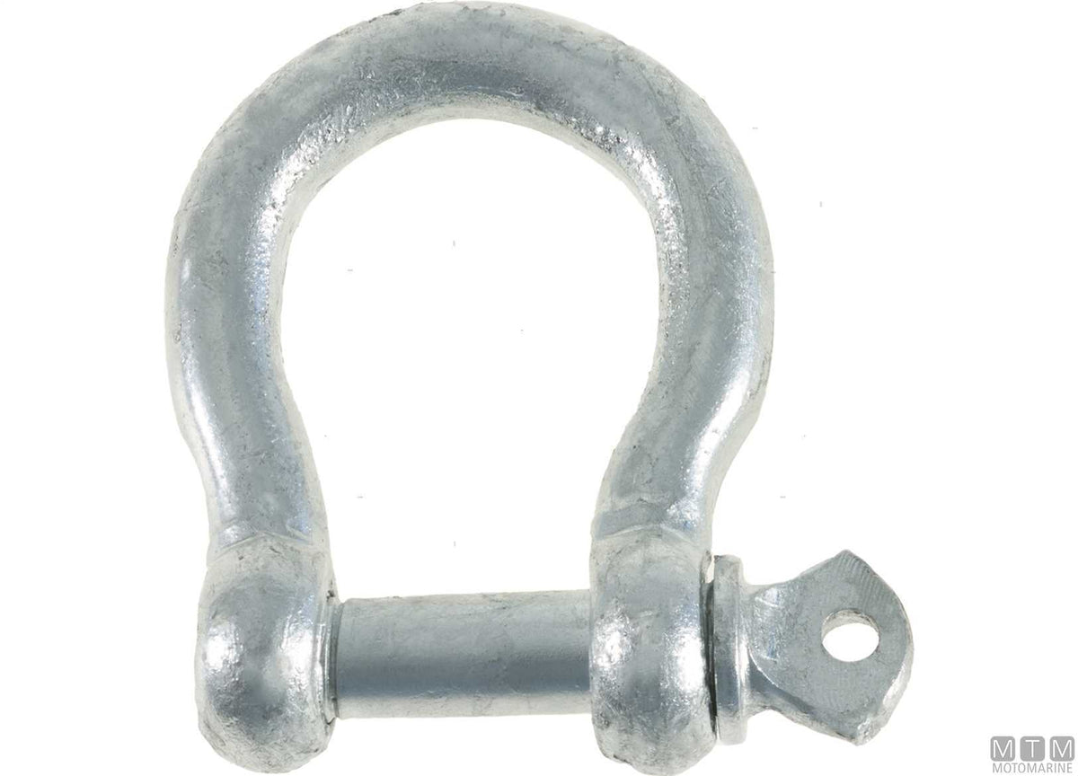 Omega shackle Ø16 mm hot-dip galvanized steel - original photo Motomarine Srl