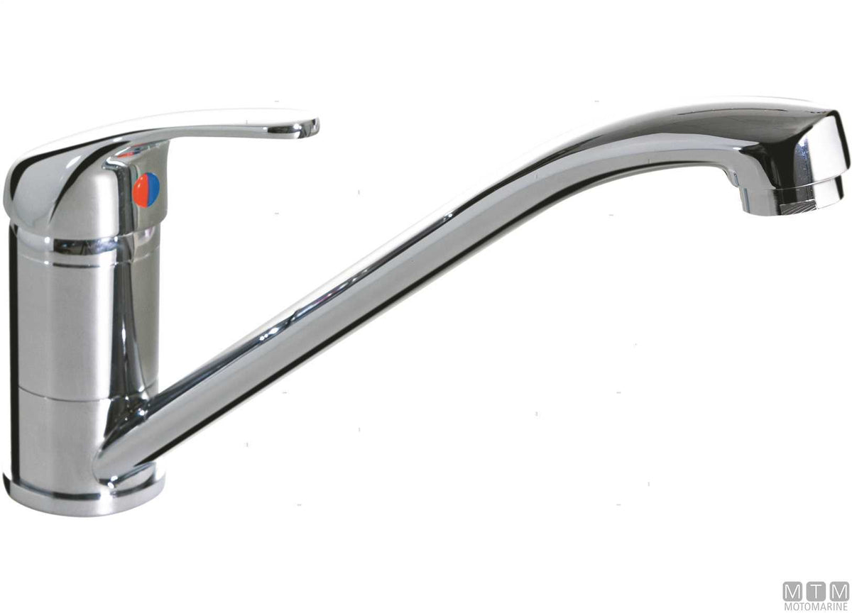 Classic mixer tap with long spout - original photo Motomarine Srl