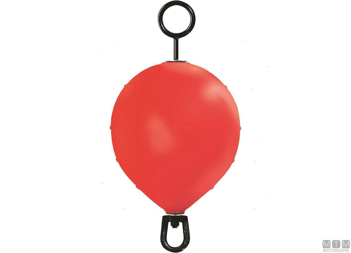 Castro mooring buoy with pole Ø40 cm H87 cm red - original photo Motomarine Srl