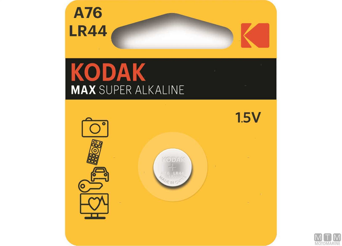 Kodak LR44/A76 Battery - original photo Motomarine Srl
