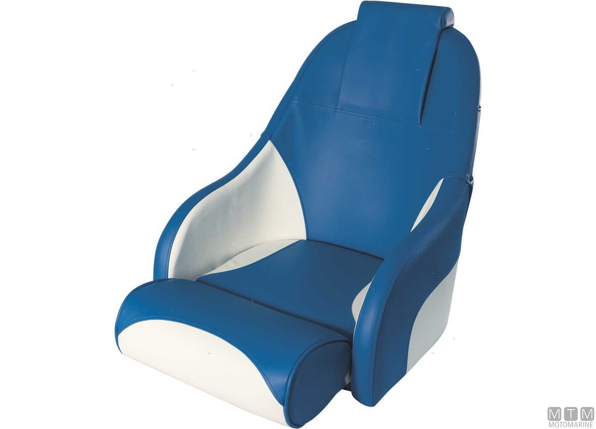 Ocean 51 flip-up seat, blue - original photo Motomarine Srl