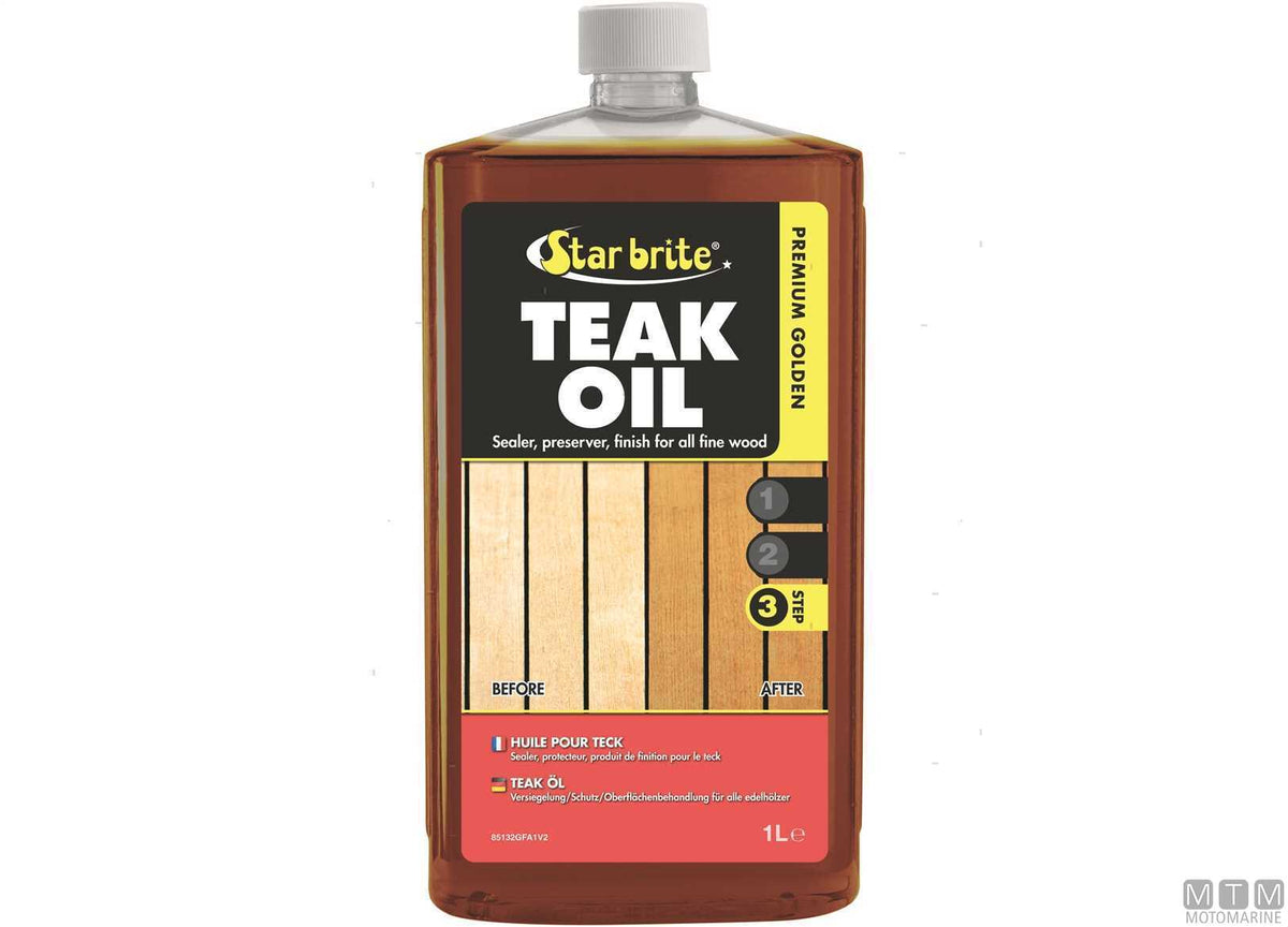 Star Brite Premium Golden Teak Oil 1 l - original photo Motomarine Srl