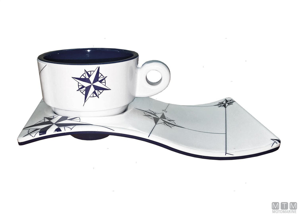 MB Northwind set of 6 coffee cups with saucer - original photo Motomarine Srl