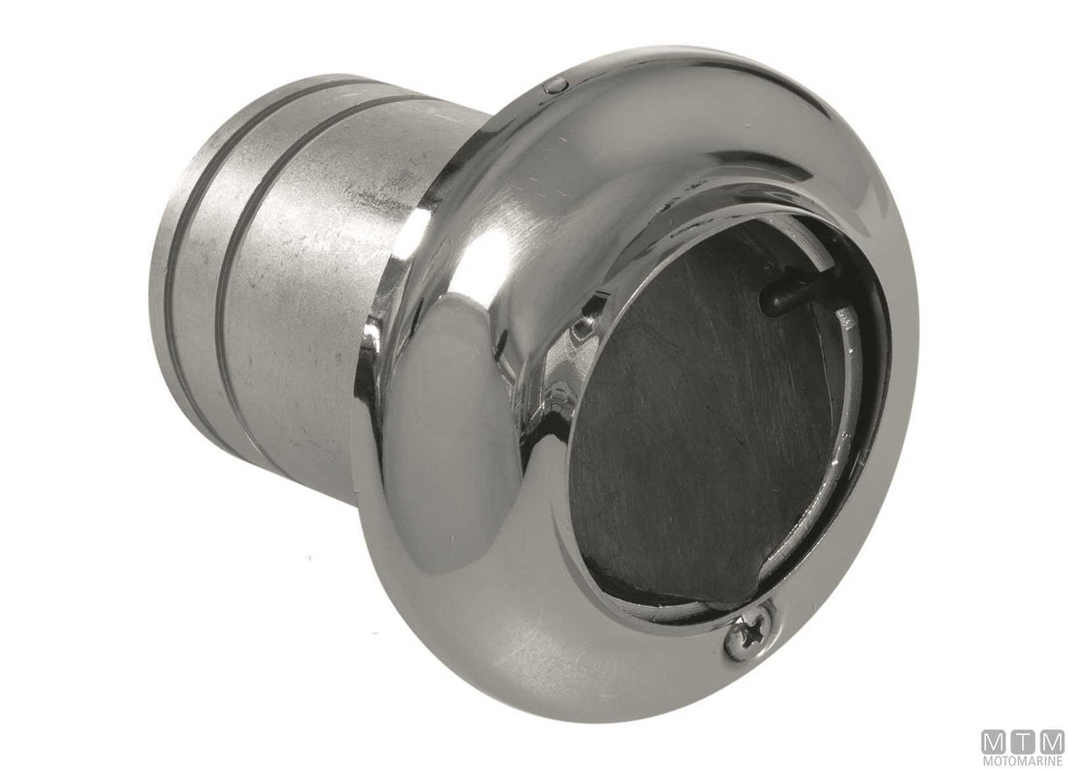 MTM exhaust outlet with flap Ø45 mm stainless steel - original photo Motomarine Srl