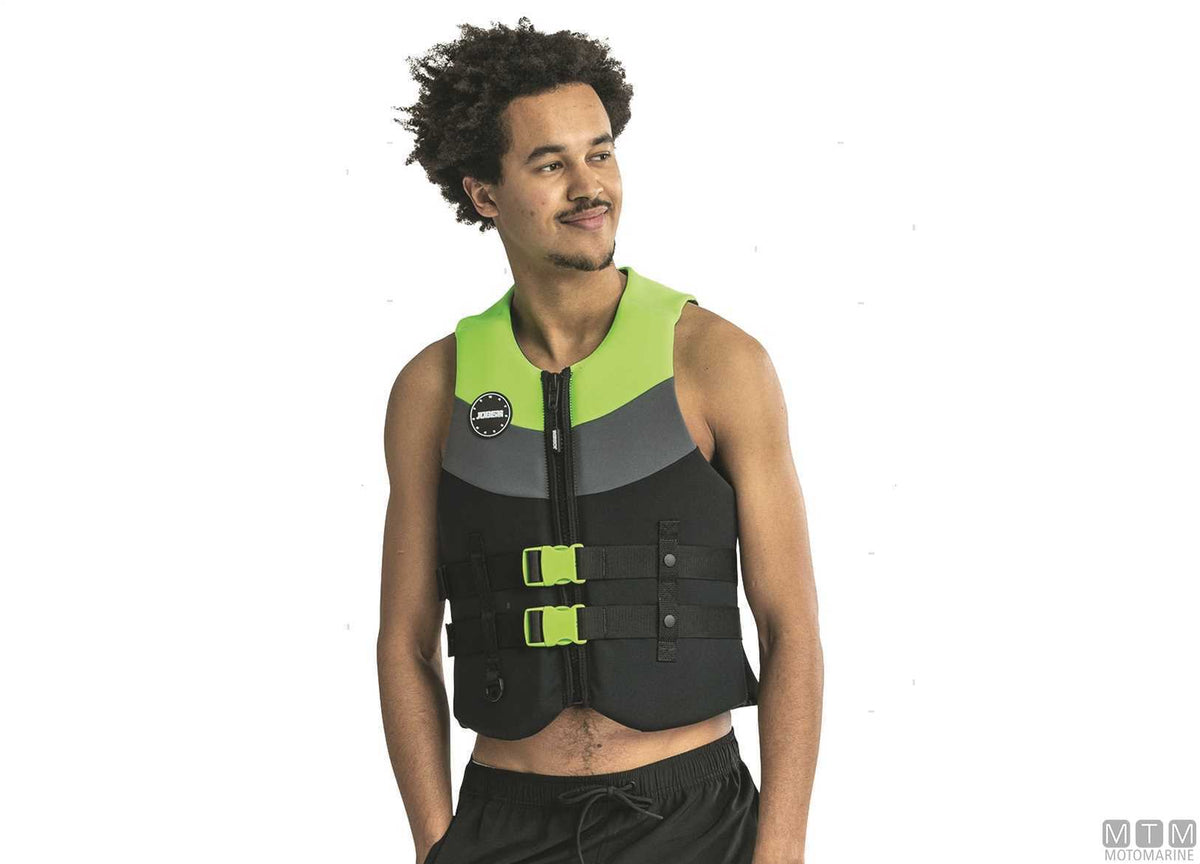Jobe Neoprene Vest buoyancy vest ISO 50N 2XL lime new - original photo Motomarine Srl