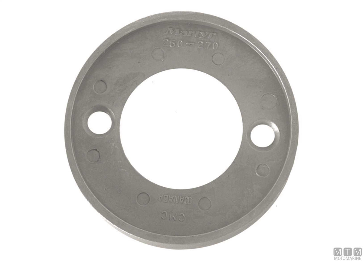 Star-shaped bar anode Volvo IPS in aluminum - original photo Motomarine Srl