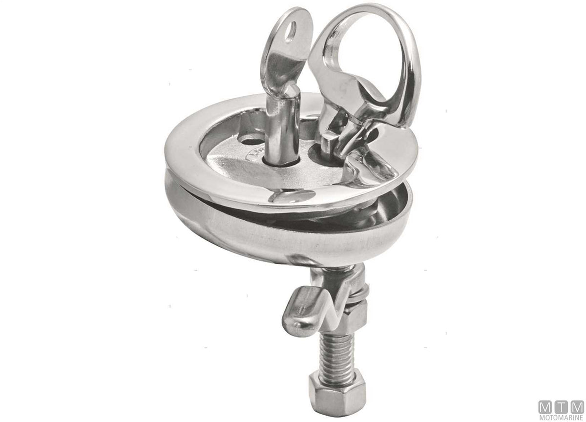 SS compression latch Ø64 mm stainless steel 316 - original photo Motomarine Srl