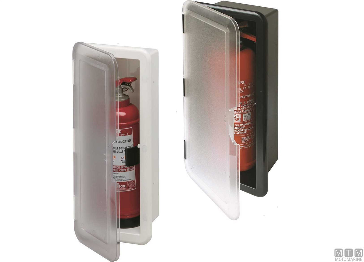Recess for 1 kg fire extinguisher white - original photo Motomarine Srl