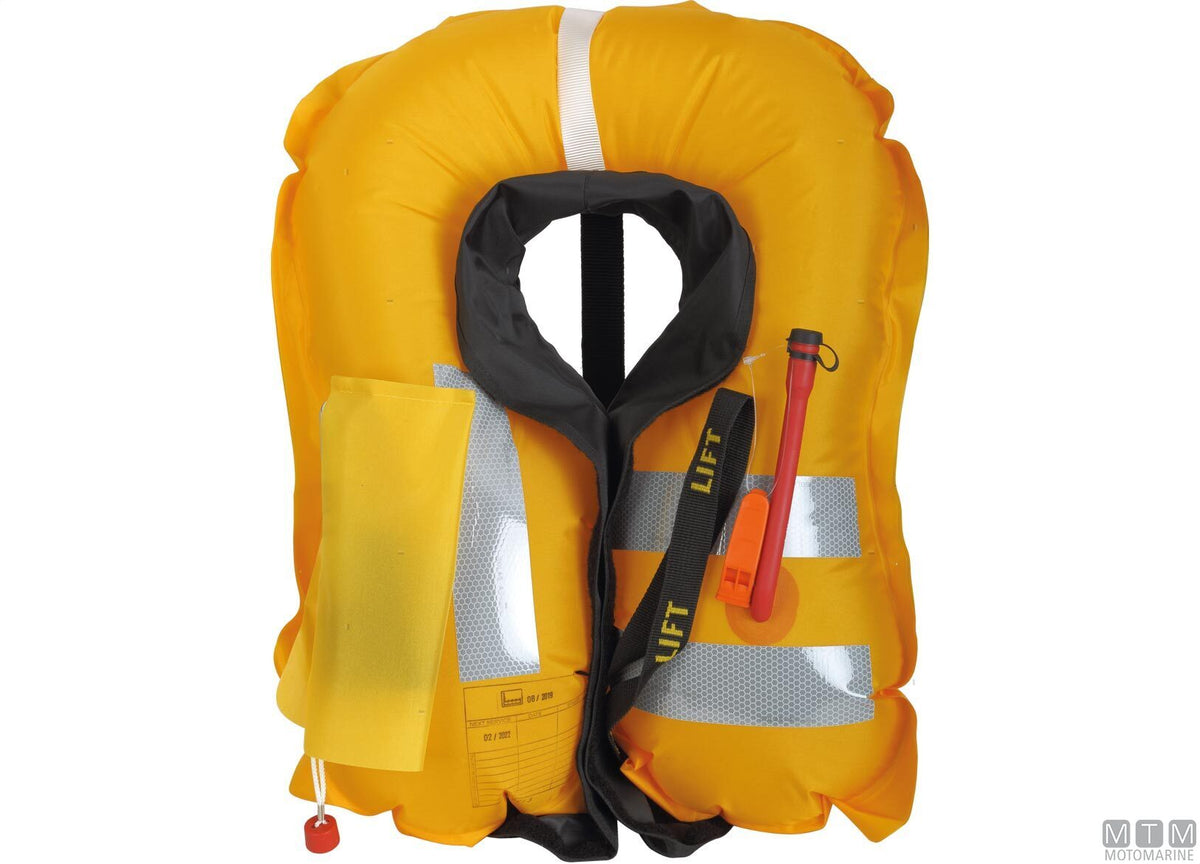 Secumar Mystic 150N inflatable life jacket - original photo Motomarine Srl