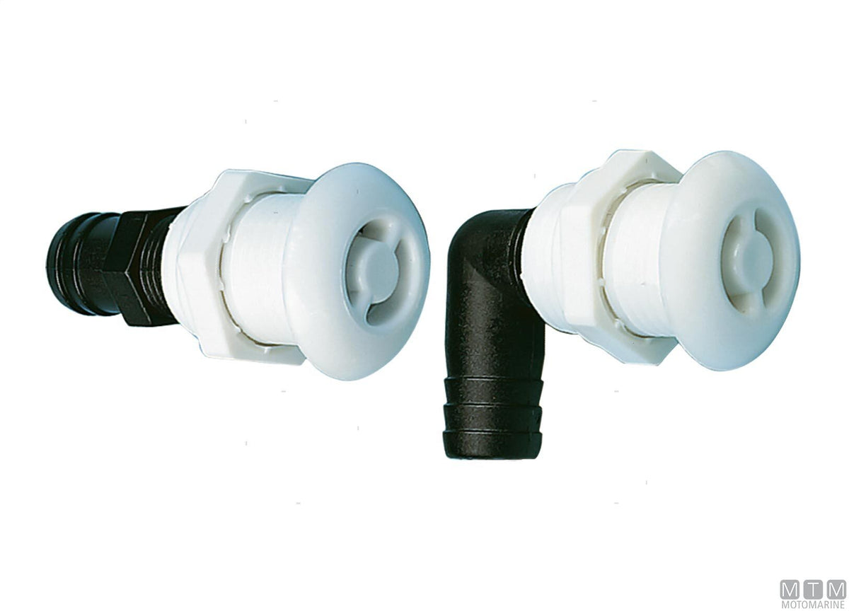 Straight/round vent Ø16 mm in plastic - original photo Motomarine Srl