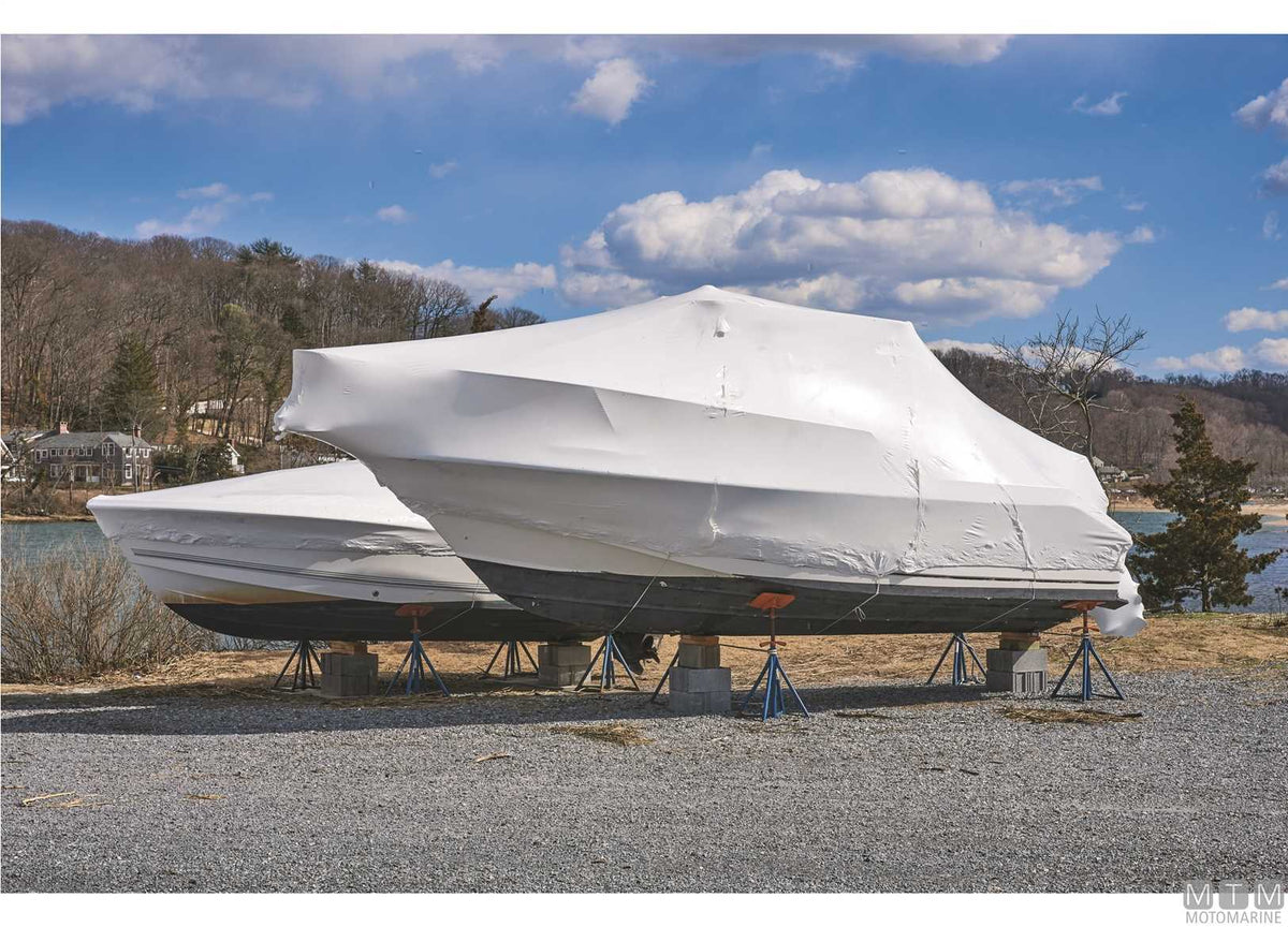 MY200 cover tarpaulin 14x50 m - original photo Motomarine Srl